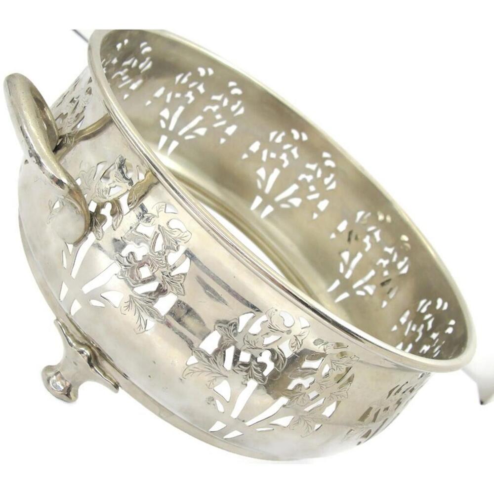 Farberware 2 QT Casserole Dish Handles Legs Stainless Server Metal Only No Glass